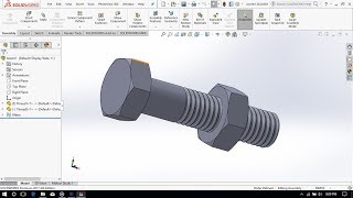 How to Design M10 Nut & Bolt in SolidWorks