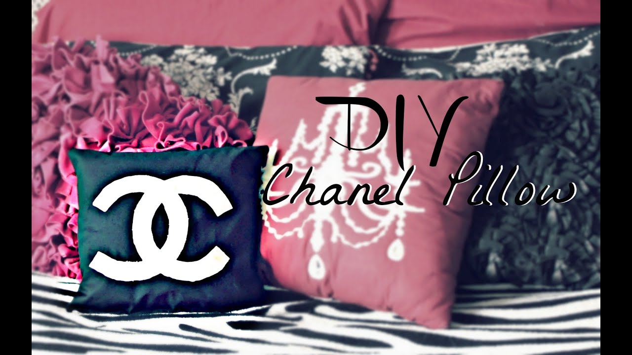 Chanel pillow Designer Inspired Custom Bling Pillow Livingroom