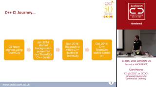 'CD @ CCDC', or CCDC’s (ongoing) Journey to Continuous Delivery from Clare Macrae