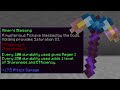 Crafting the super pickaxe in hypixel uhc...