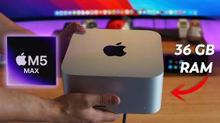 Mac Studio M5 Max Unboxing & Setup - The Base Model!