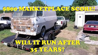I bought a 1969 Chevy Van for $800! Will it run after being off the road for 35 years?