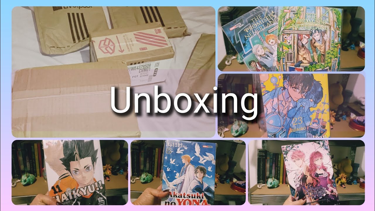 📦 Unboxing de mangas 📚