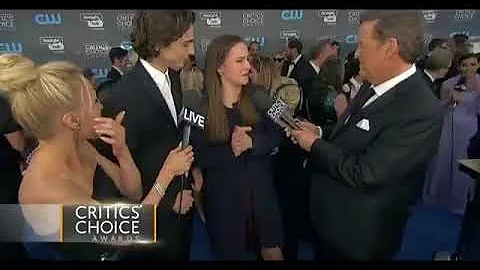 Timothe Chalamet and Pauline Chalamet at the Criti...