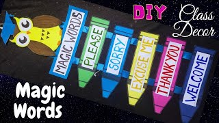 Magic Words | Classroom Decoration Wall Hanging | Magic Words Craft Ideas @craftthebest1 Net Worth