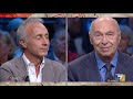 Marco Travaglio e Paolo Mieli si confrontano sulla situazione politica e la reazione ...