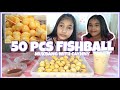 50 pcs FISH BALL MUKBANG WITH MY SISTER | Naubos Namin ?