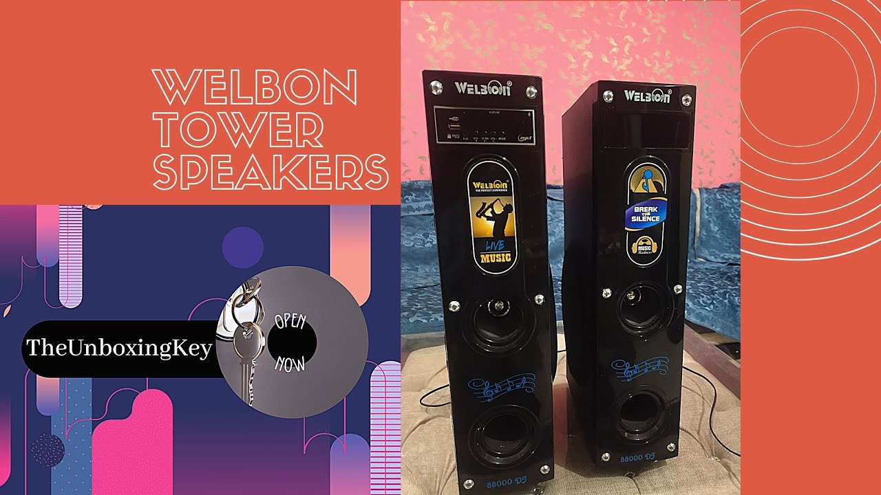 Welbon 8 inch speakers YouTube