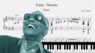 Video thumbnail of "Foutz Moanin - Ray Charles Jazz Piano (Sheets Foutz Moanin + Jazz Piano Tutorial)"