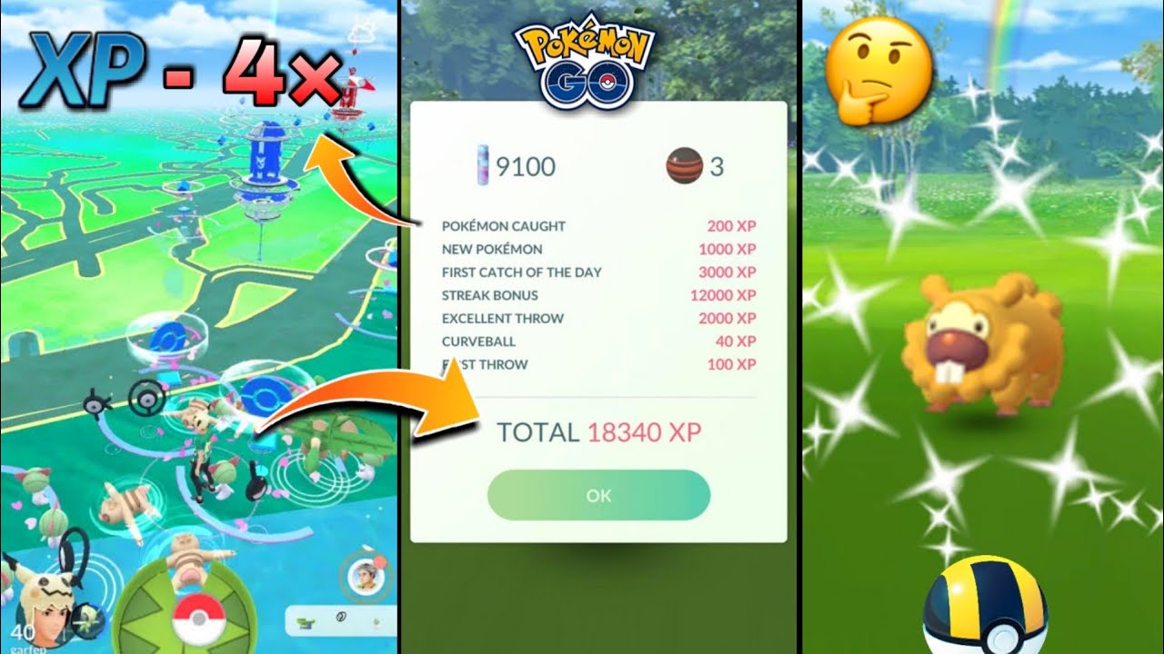 Get 4× Xp in pokemon go Most crazy event pokemon go Shiny bidoof