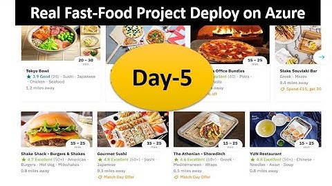 Online Fast food Delievery Project in ASP.NET CORE | Day-5