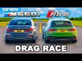 Audi RS6 v BMW M550i: DRAG RACE