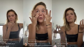 Olivia Ponton goes Live after Breakup with Kai Novak ( September 1st 2021 )