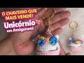 Unicórnio chaveiro amigurumi | Débora Travasso