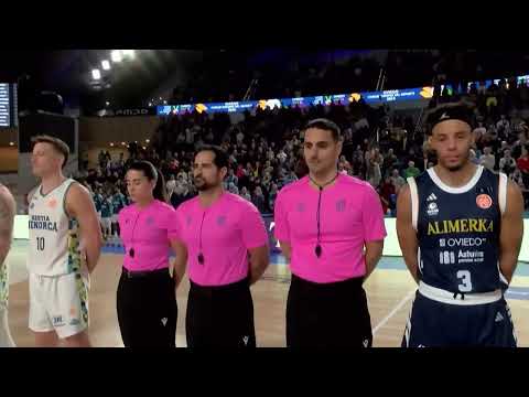 Alimerka Oviedo Baloncesto  Hestia Menorca Minuto de silencio