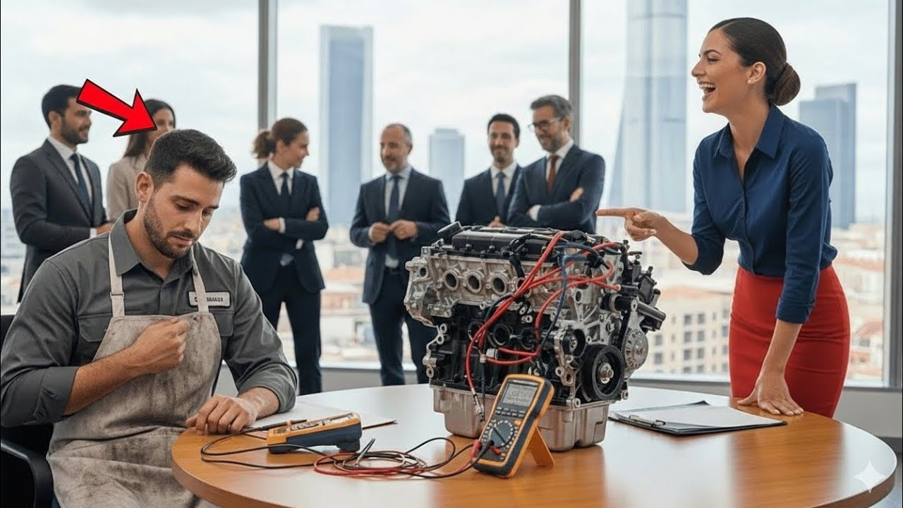 CEO Se Burló De Un Mecánico Pobre: “Arregla Este Motor Y Me Casaré Contigo” — Entonces Él Lo Logró