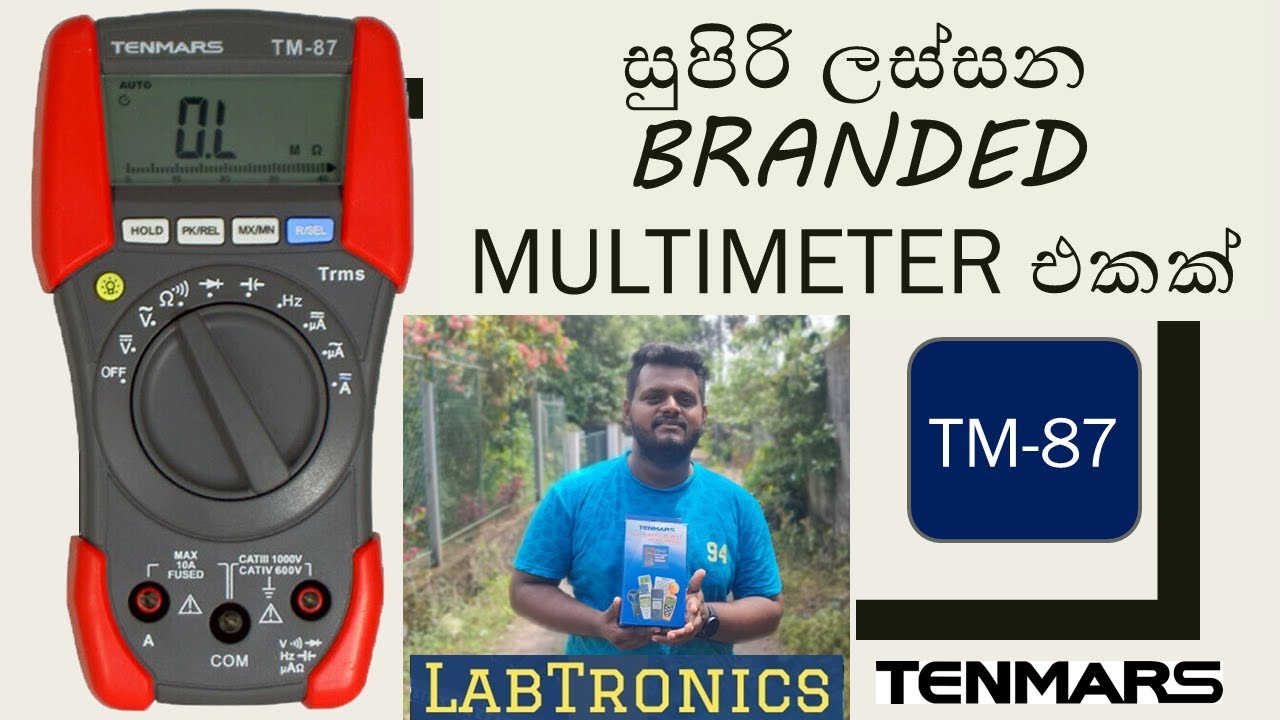 Tenmars TM87 Multimeter Review in Sinhala YouTube