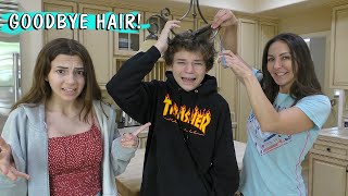 CUTTING TYLER'S HAIR OFF ONCE AND FOR ALL! | We Are The Davises
