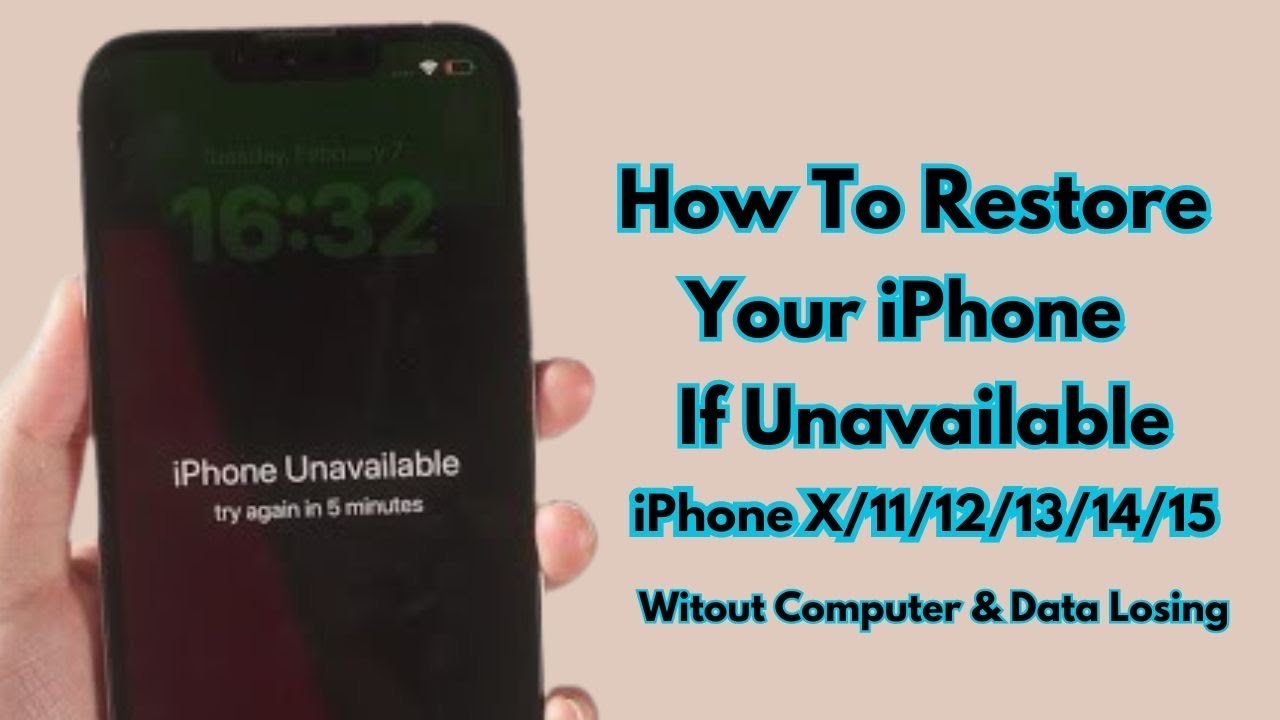 How To Fix iPhone Unavailable iPhone X/11/12/13/14/15 Without