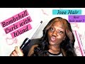 HOW TO: BOMBSHELL CURLS WITH CURLING WAND| 3 MONTH ISEE HAIR REVIEW| THIS HAIR IS BOMB!!!