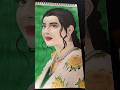 nimrat Khaira portrait from movie rabb da radio 3 📻 #artshorts #drawing #rabbdaradio3 #nimmo