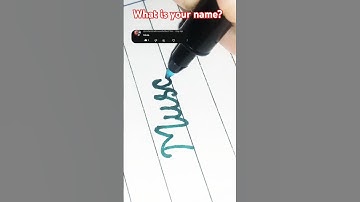 What is your name? Write in the comment box #writingskills #signature #writingstyle #art #handwriter