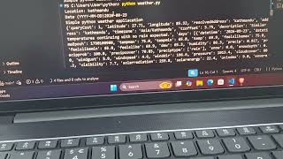 Weather app from python 