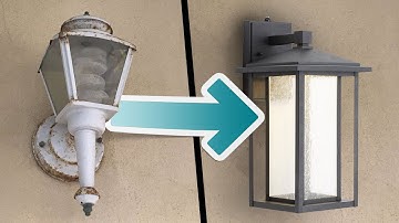 Easy Outdoor Light Fixture Update - 20 Minute DIY Upgrade