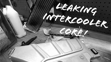 C7 Down! I have a leaking Supercharger Intercooler Core