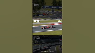 F1 vs F2 vs F3 Speed Difference 😳