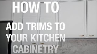 How To Add Trims To Your Kitchen Cabinetry - Bunnings Warehouse