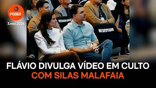 Flávio shares video of church service with Silas Malafaia