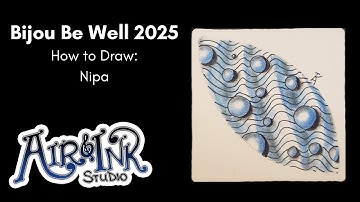 How to Draw Nipa Zentangle Pattern