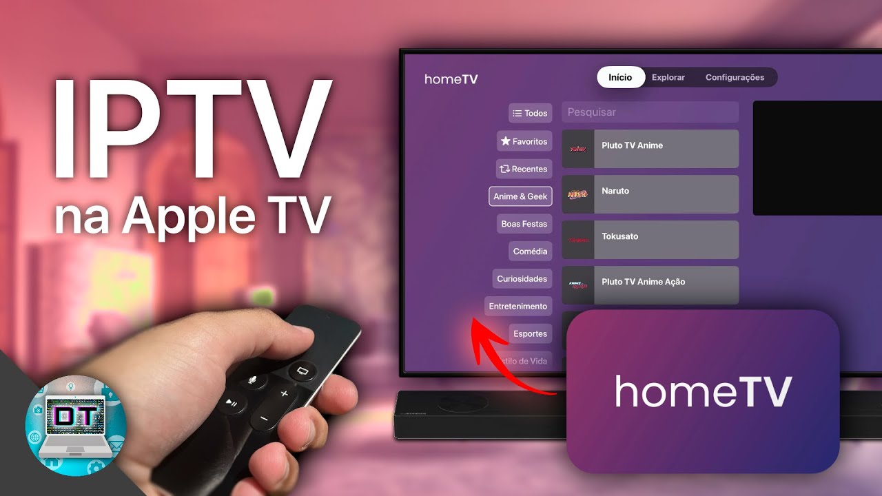 Finalmente um app bom de IPTV | homeTV para Apple TV