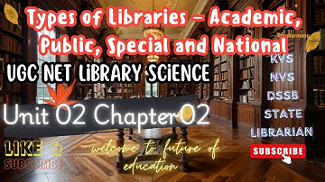 UGC NET Library and information science Unit 02 Chapter 02 Types of Libraries – Academic, Public...
