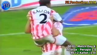 Mohamed Kallon - 39 goals in Serie A (Cagliari, Reggina, Vicenza, Inter 1998-2004)