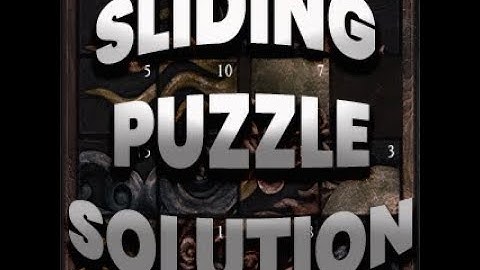 Fatal Frame: Mask of the Lunar Eclipse | Sliding Puzzle Solution