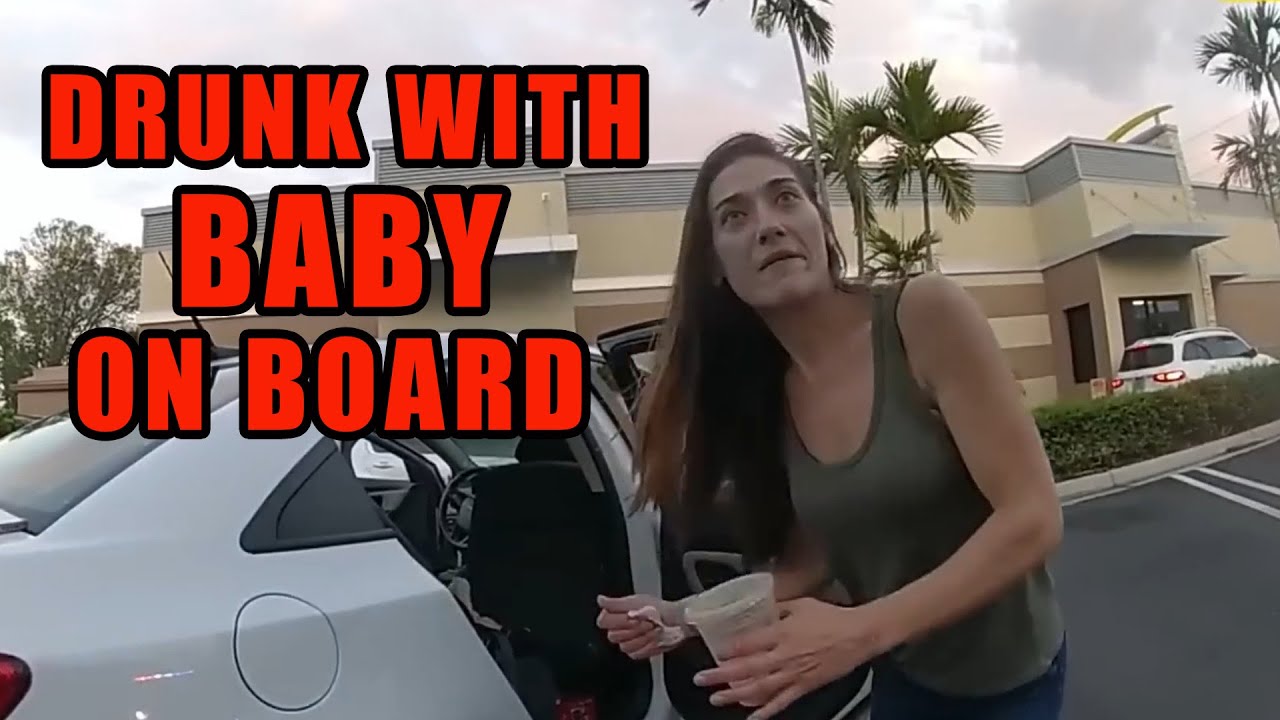 Crazy Woman Arrested for DUI with Her Baby in the Car - YouTube