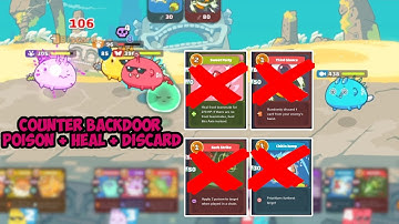 Counter Backdoor w/RBP (Terminator) vs ABP (Aqua Bird Plant) Heal + Discard + Poison - Axie Infinity