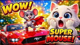 Super Mouse Herotiny Mouse, Big Hero Super Mouse Story Kids Cartoon Adventurenursery Rhymes
