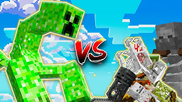 Mutant Creeper vs All Skeletons | Minecraft Mob Battle Tournament