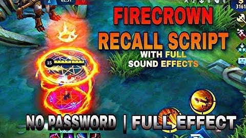 FIRECROWN RECALL SCRIPT FULL EFFECT AND SOUNDS | NO PASSWORD |101% NO BAN 2021