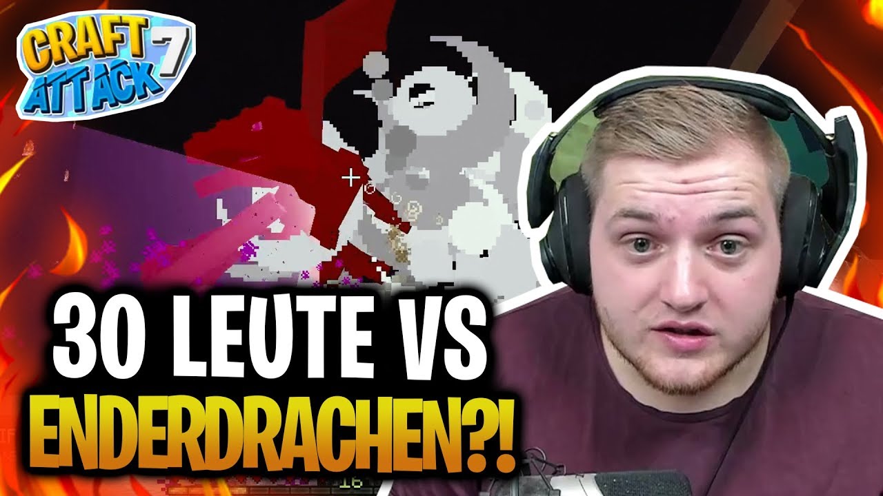 Der ganze CRAFT ATTACK SERVER gegen den ENDERDRACHEN!! 😰🐲 | Craft Attack 7 Folge 22!