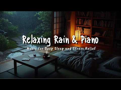 Sleep Music for Stress Relief 🌧️ Rain & Piano