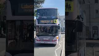 1107 (HW58 ARZ) on the Jurassic Breezer 30 to Weymouth on Kings Road West in Swanage.