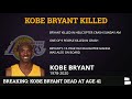 Kobe Bryant Dies In Helicopter Crash Along With Daughter Gianna | 9 Passengers Killed - Latest News