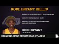 Kobe Bryant Dies In Helicopter Crash Along With Daughter Gianna | 9 Passengers Killed - Latest News