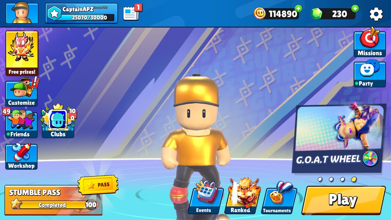 Stumble Guys 0.94 Friday Ranked Season 18 Especial 4k subs