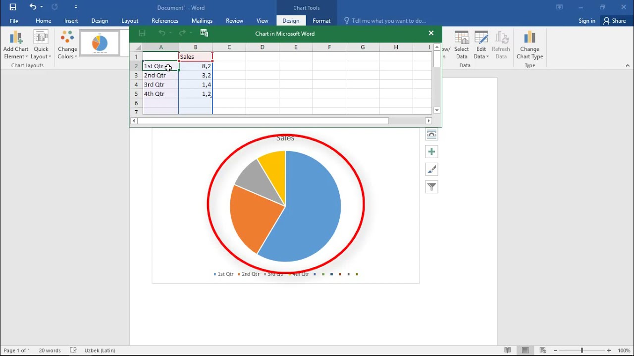 How To Create A Pie Chart In Word