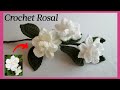 Crochet Rosal Flowers Or Gardenia Jasminoides 